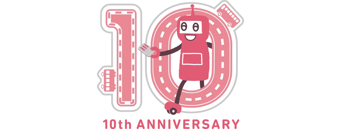 PASMOサービス開始 10周年のイラスト